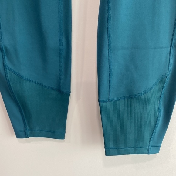 Women's Flex Ribbed Curvy Fit High-Rise Leggings - All in Motion™ Blue Size 1X - Picture 3 of 8